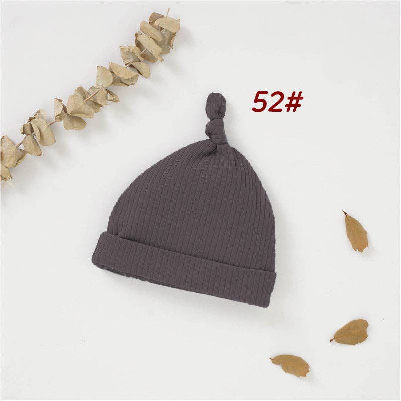 Baby Cotton Beanie Hat for 0-6 Months - All-Season Soft Cap
