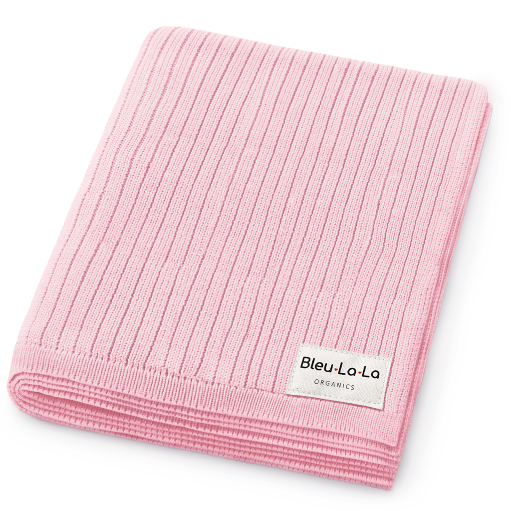 NEW! 100% Luxury Organic Cotton Ribbed Baby Swaddle Blanket