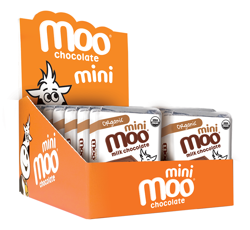 Organic Solid Milk Chocolate Mini Bars, 0.7 oz