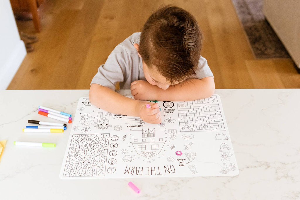 Silicone Reusable Coloring Placemat