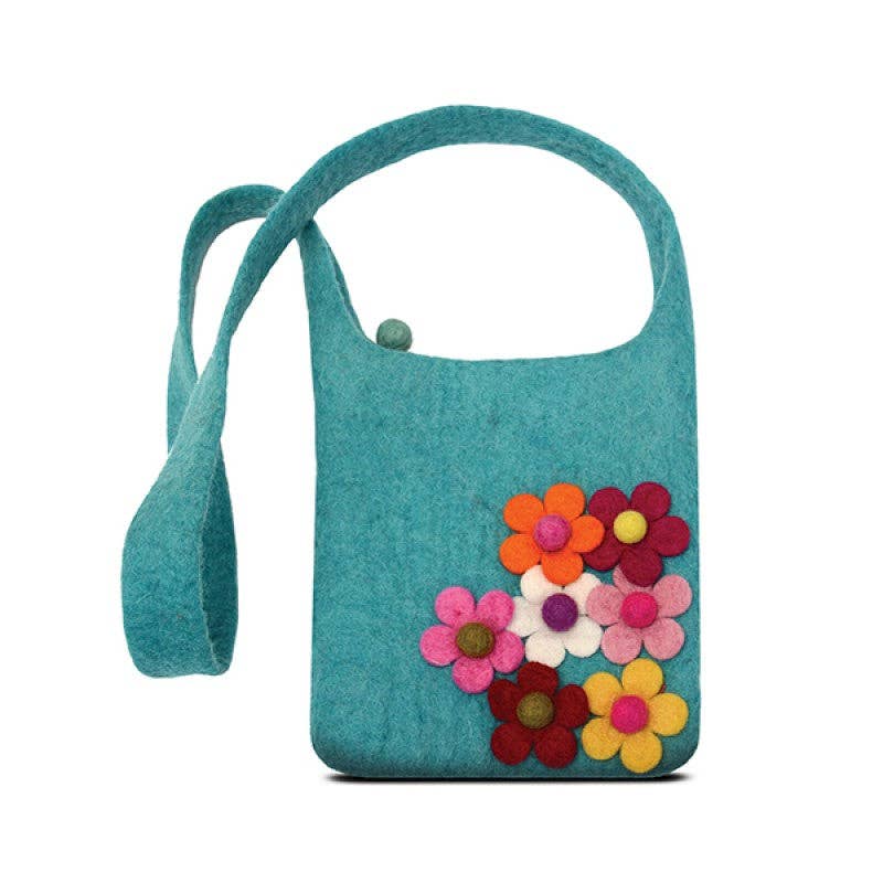 Side Flower Cross Body Kids Bag
