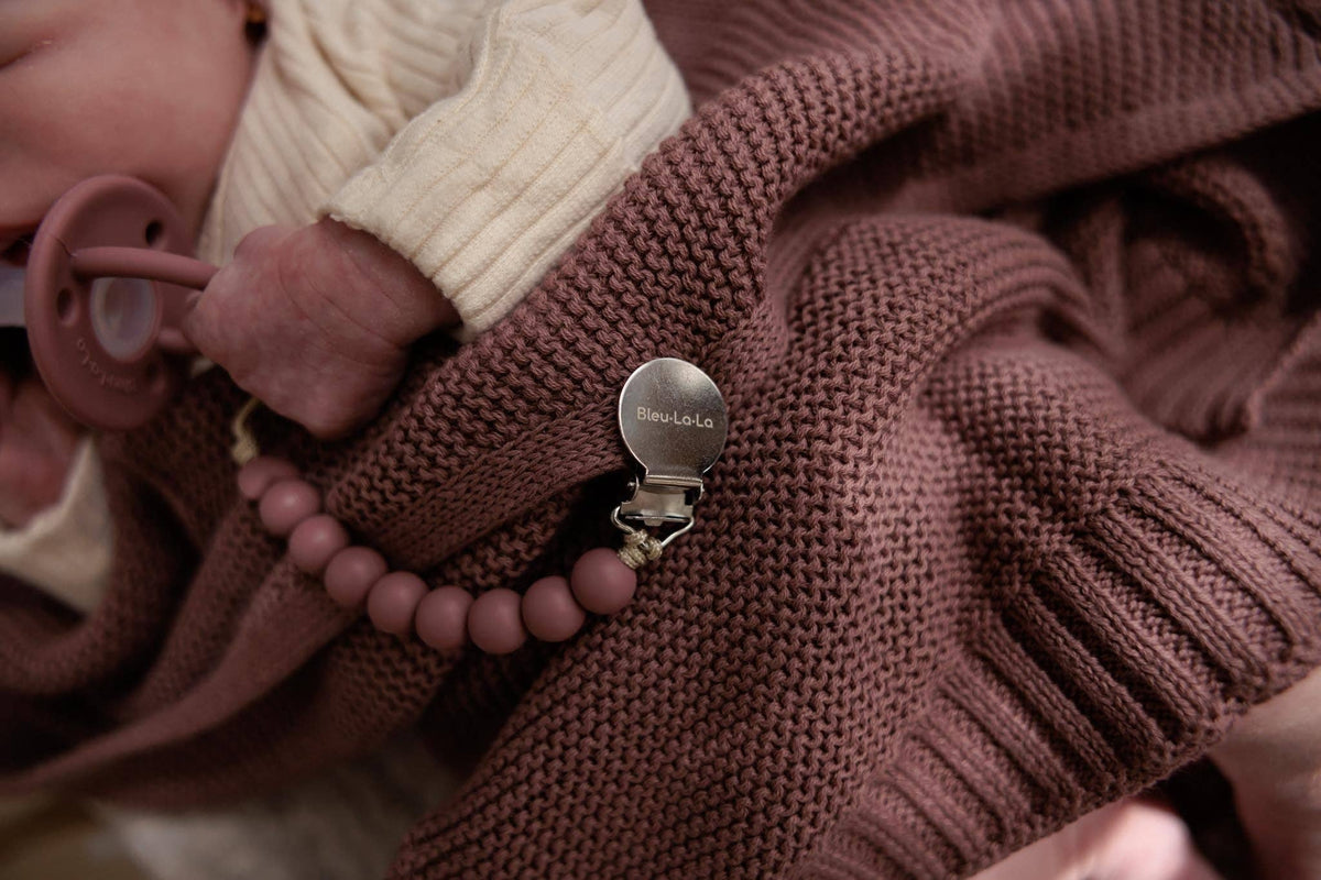 Heritage Knit 100% Organic Cotton Swaddle Baby Blanket