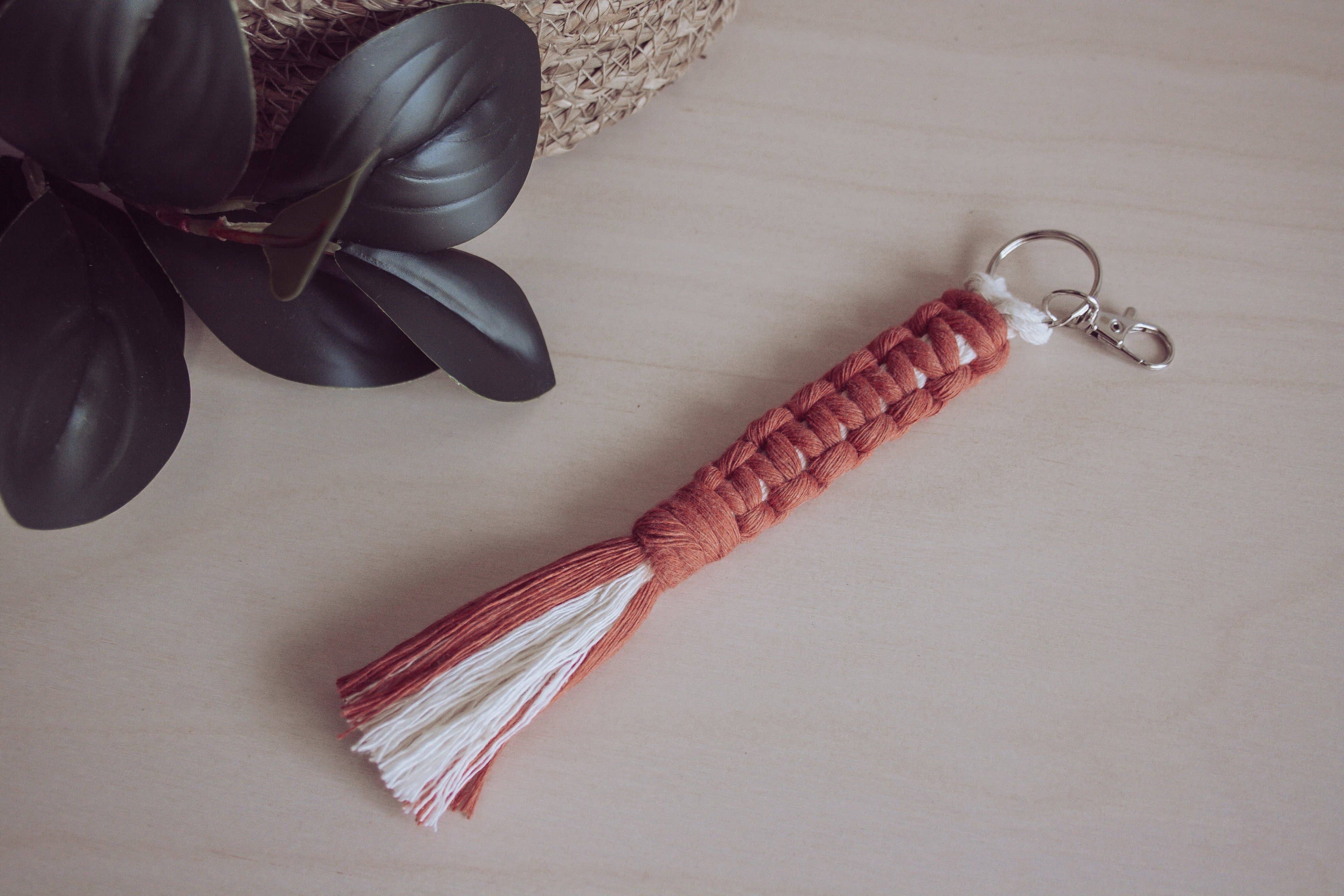 The Earth Tones -  Macrame Keychain
