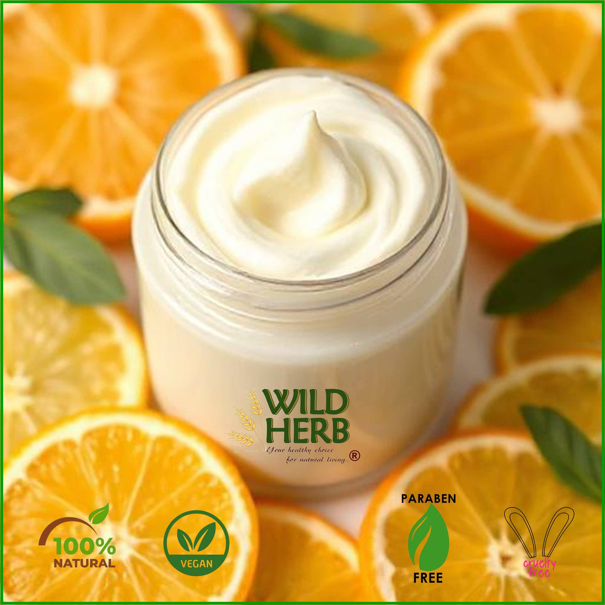 Creamy Lotion Natural Organic Vegan Whipped Citrus Oil Scent