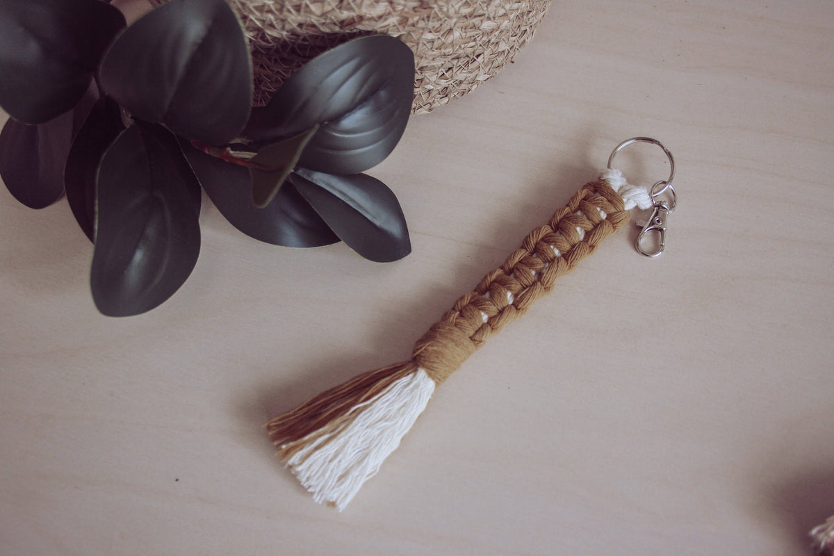 The Earth Tones -  Macrame Keychain