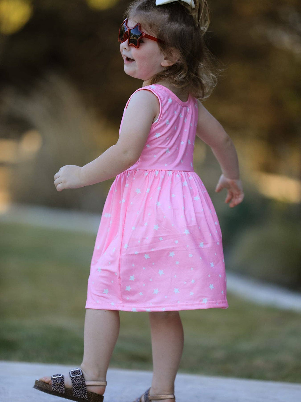 Rainbow Star Colorful 3-Piece Dress Set: 4-5Y