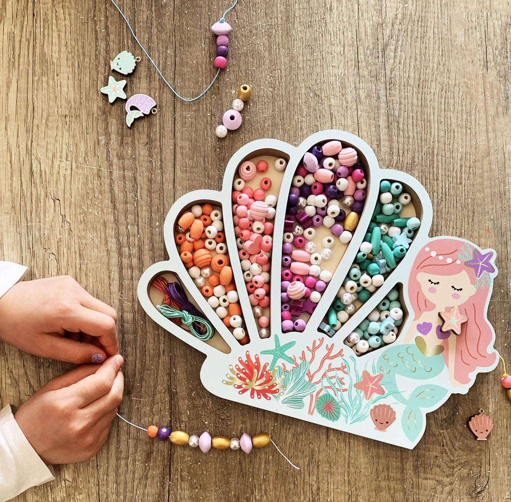 Les Perles -Mermaid Wooden Beads - 4y+