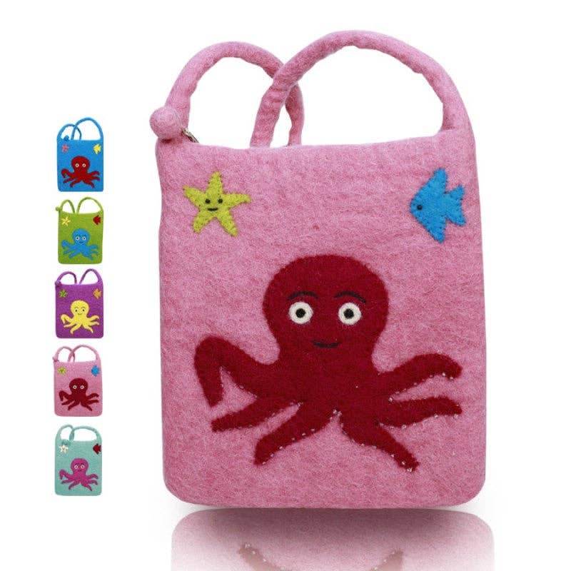 Octopus Design Cross- body Bag