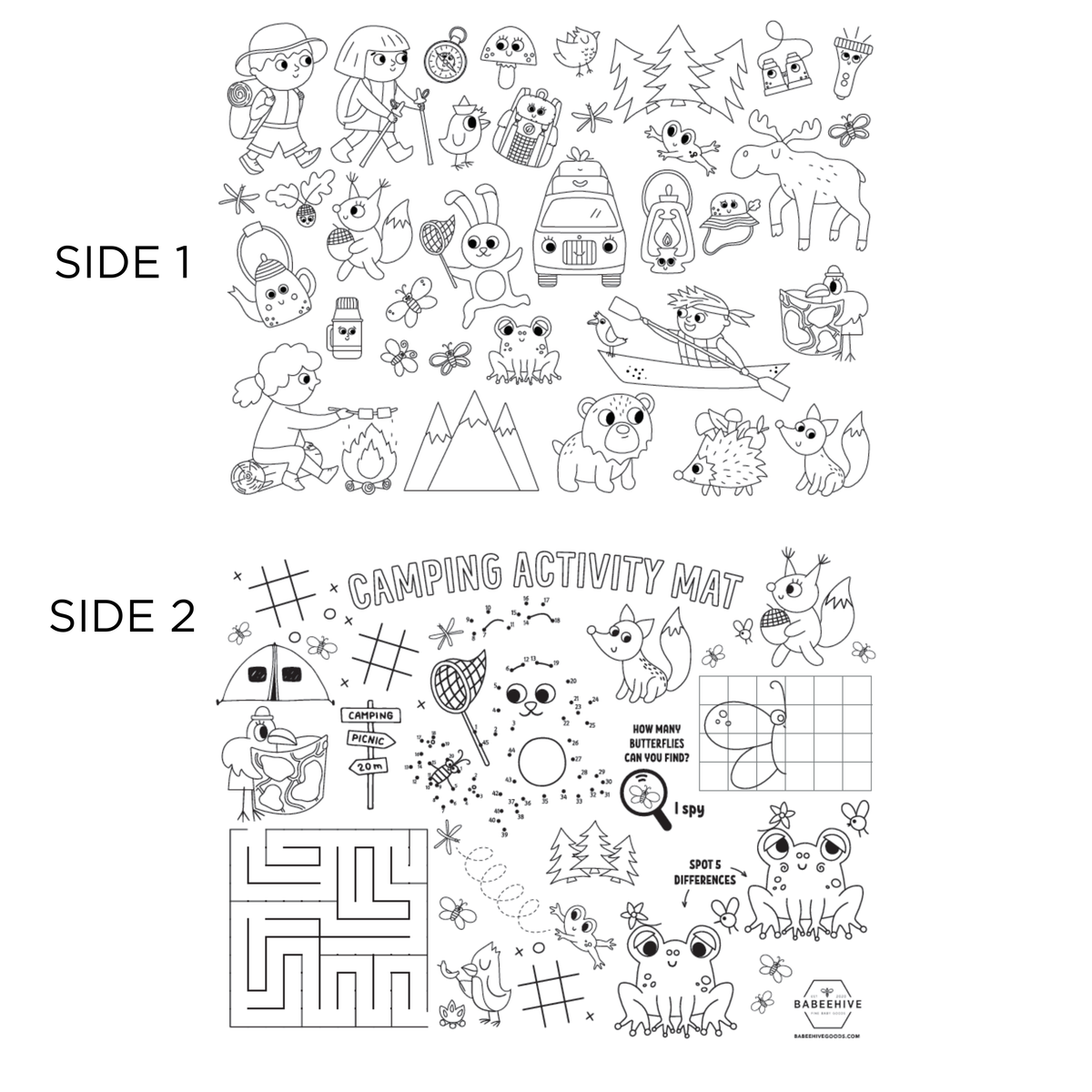 Silicone Reusable Coloring Placemat