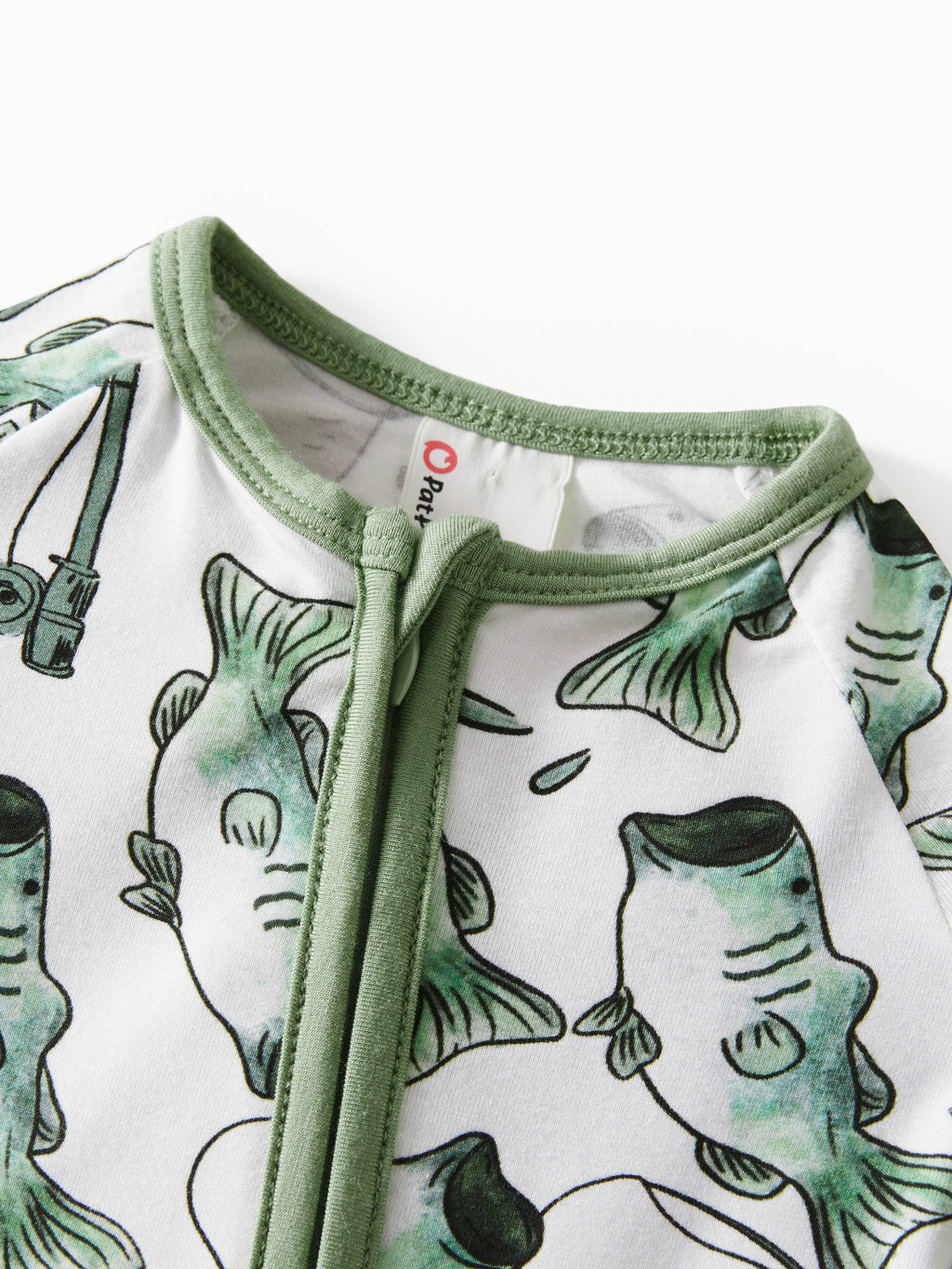Bamboo Fiber Boy Zipper Bodysuit Pajamas
