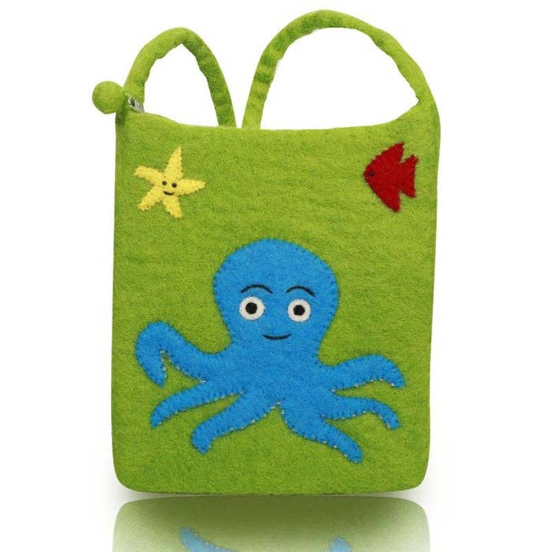 Octopus Design Cross- body Bag